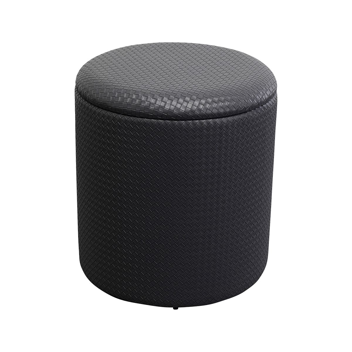 Venezia Storage Stool, Black, Ø40Cm