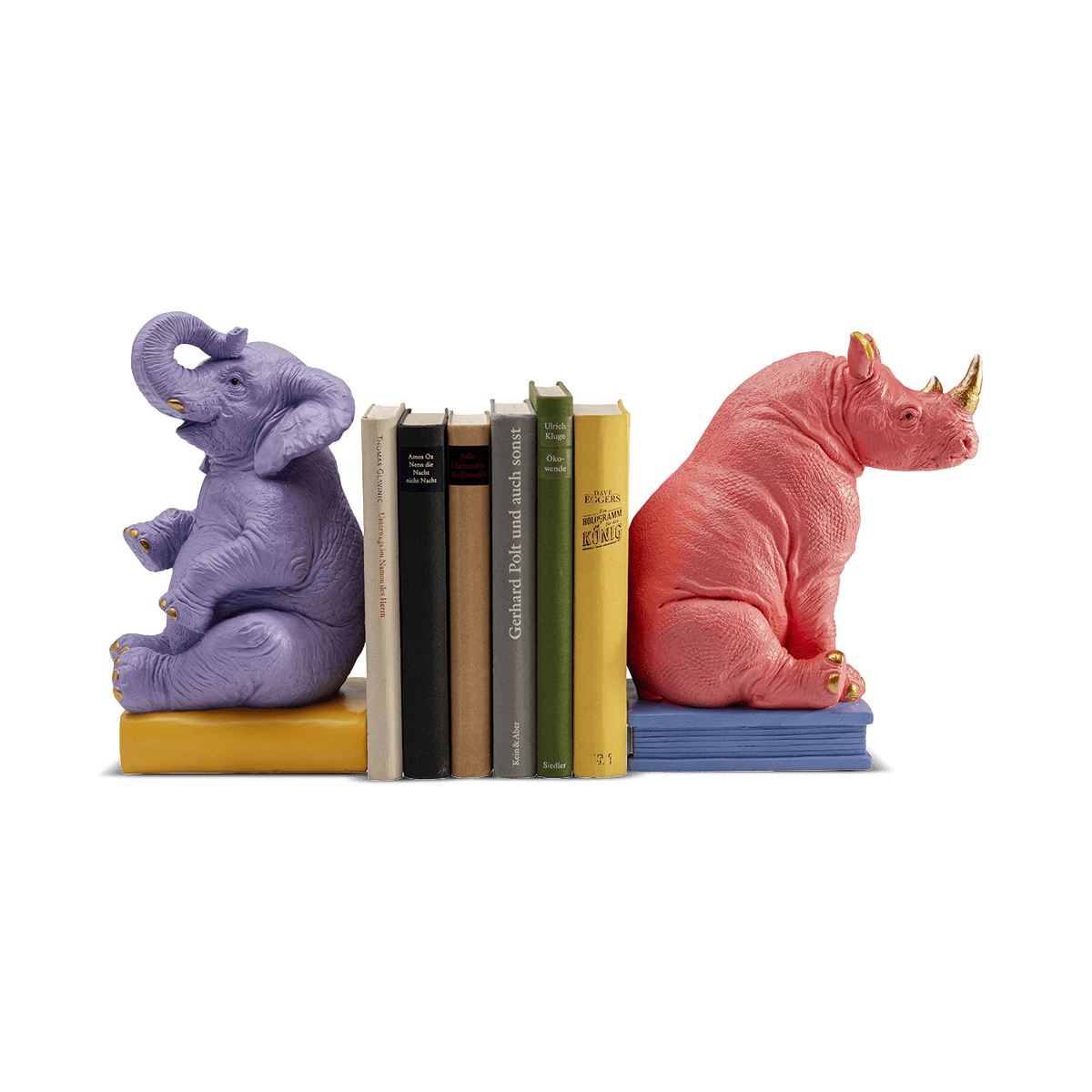 Zoo Party Bookend (Set of Two) – Multicolored