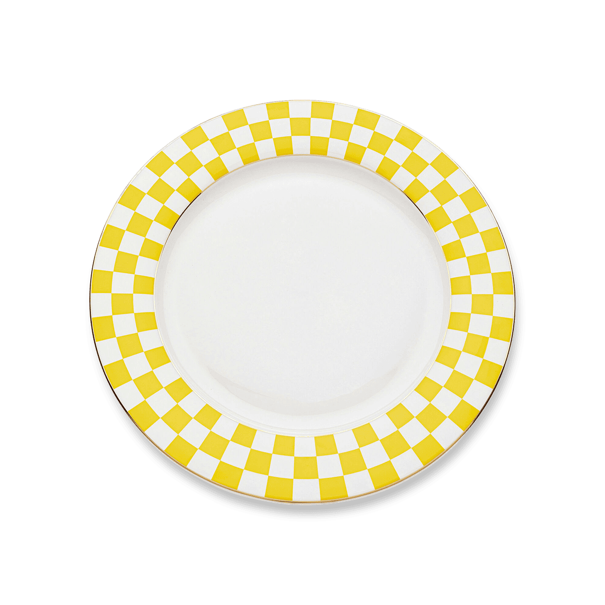 Harlequin Plate (Medium) – Yellow