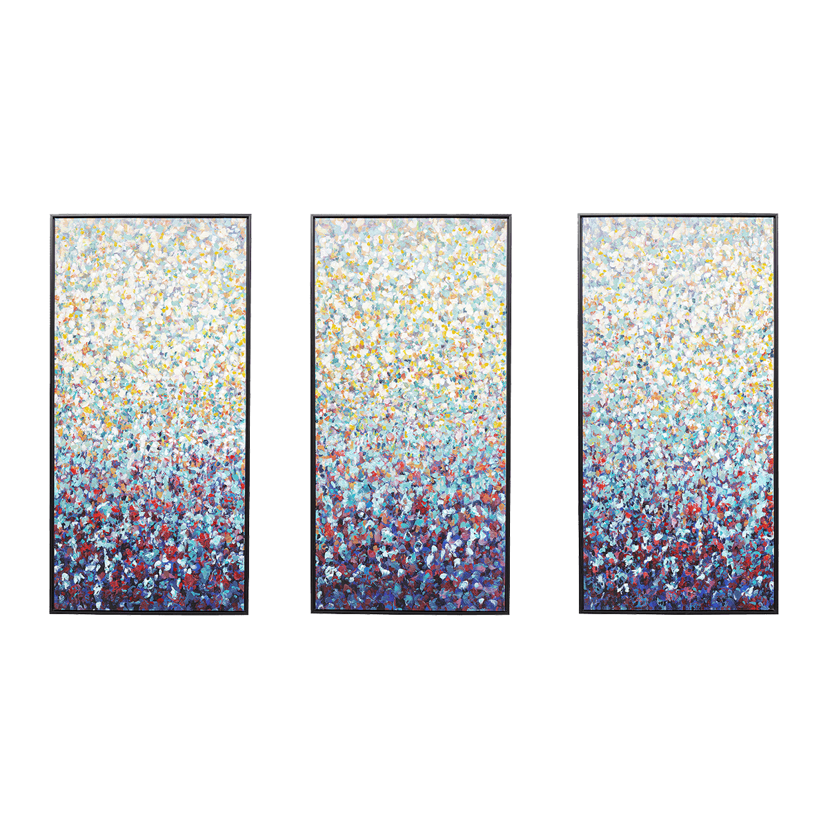 Konfetti Canvas Picture (Set of Three) - Multicoloured