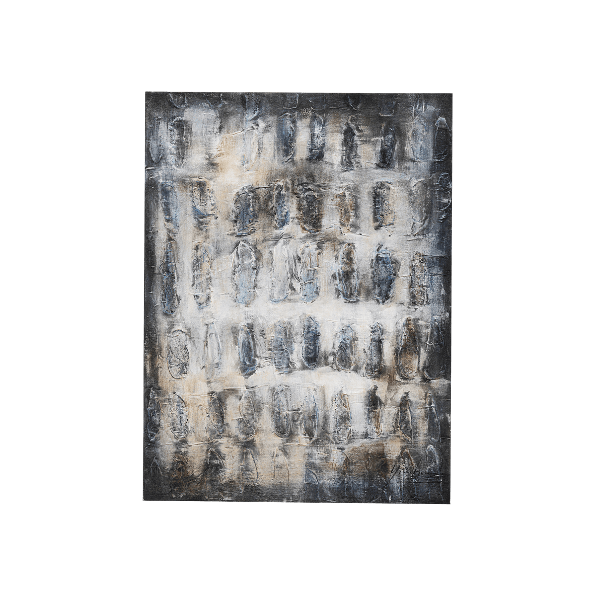 Shadows Canvas Picture - Grey