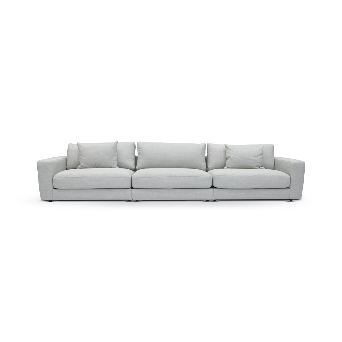 Thanos 5-Seater Sofa – Off White | Polyester Fabric & Pine Wood Frame
