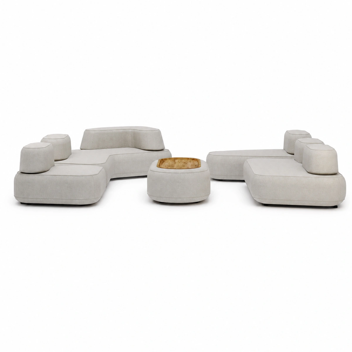 Skew Modular Sofa Set – Sand | Geometric Design, Reconfigurable Modular Comfort