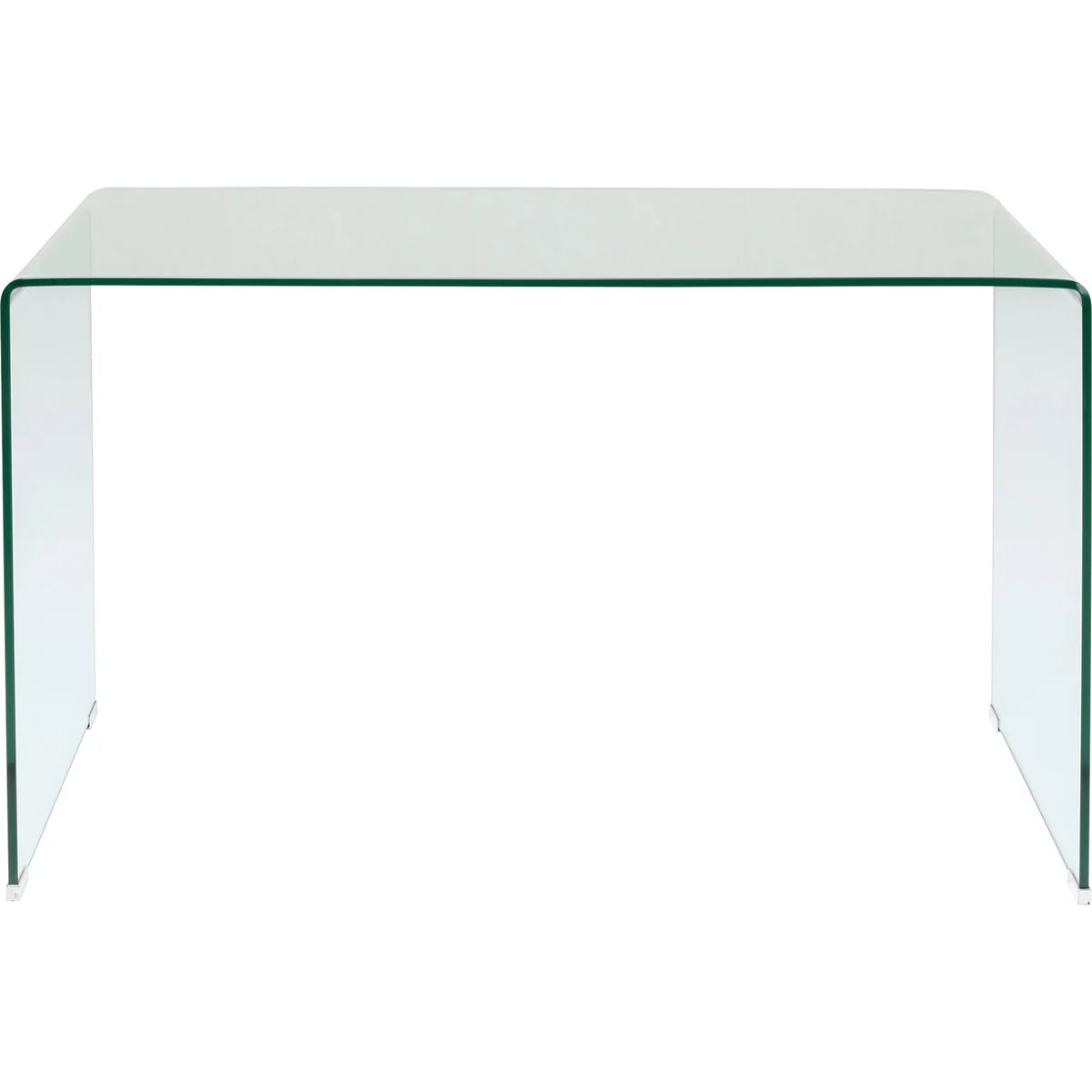 Clear Club Office Desk in Transparent Toughened Safety Glass