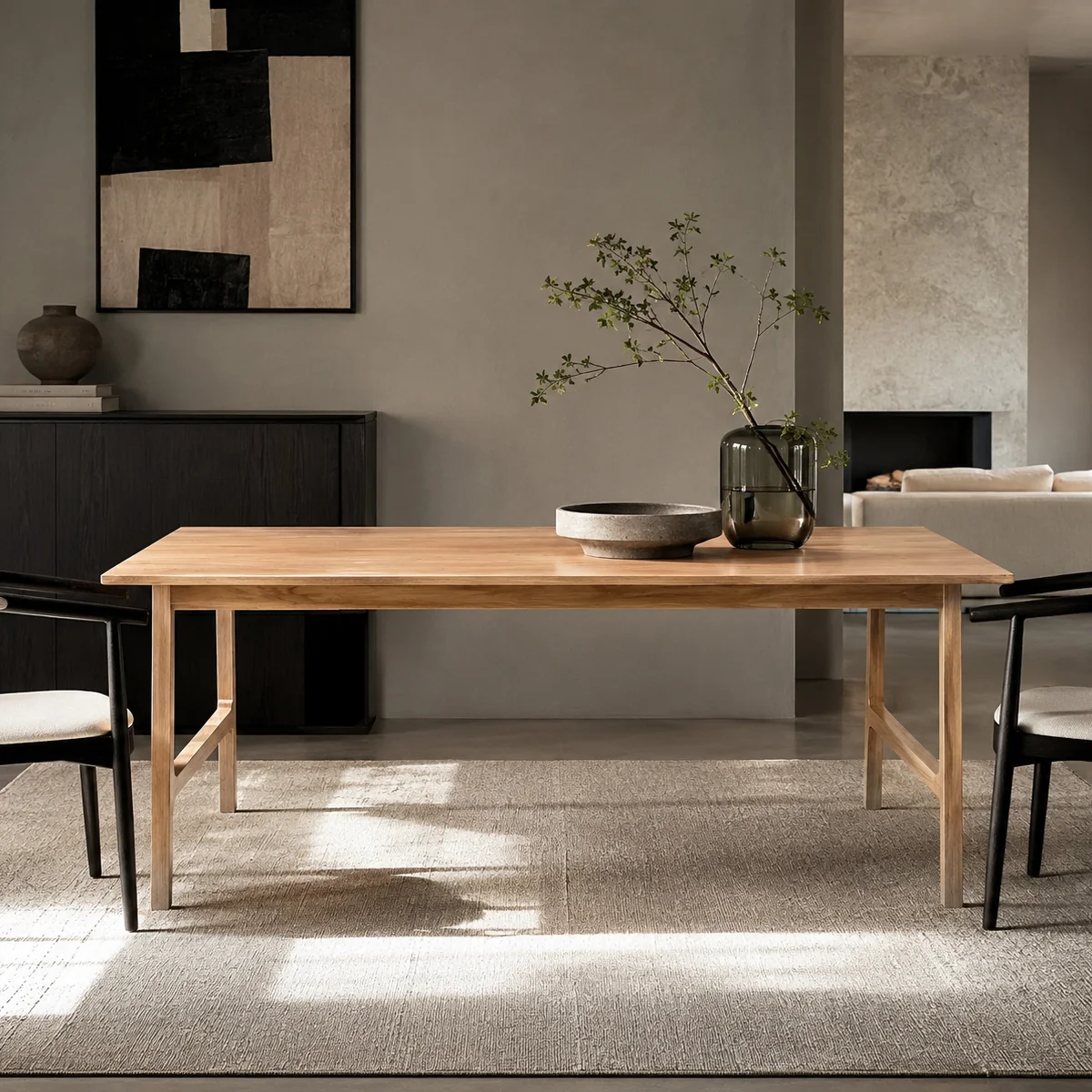 Aura Dining Table - Solid Oak