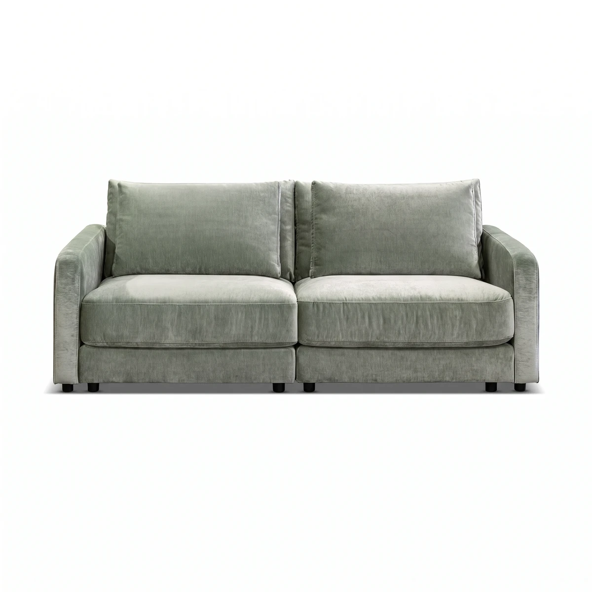 Rio Mint Fabric 3-Seater Sofa with Thin Armrest