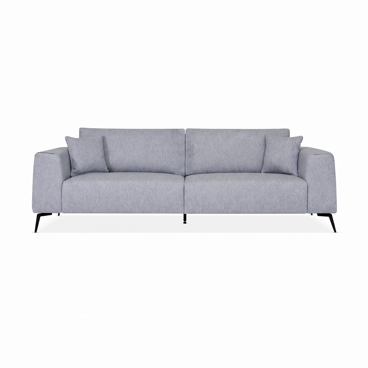 Loreta Blue Plush 3 Seater Sofa