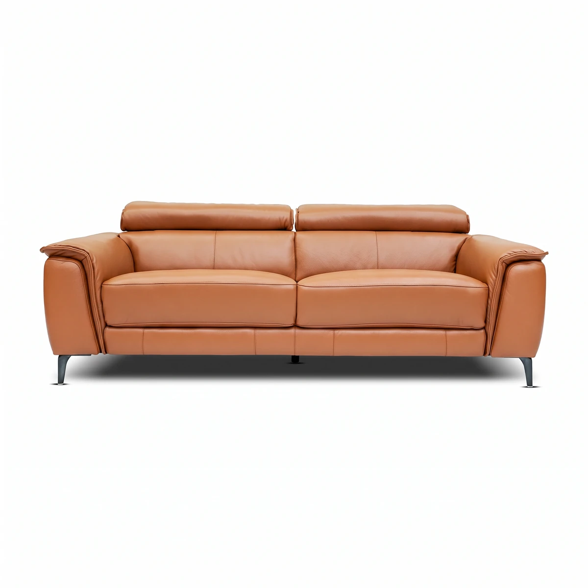 Cindy Brown Protected Leather 2.5 Seater Sofa