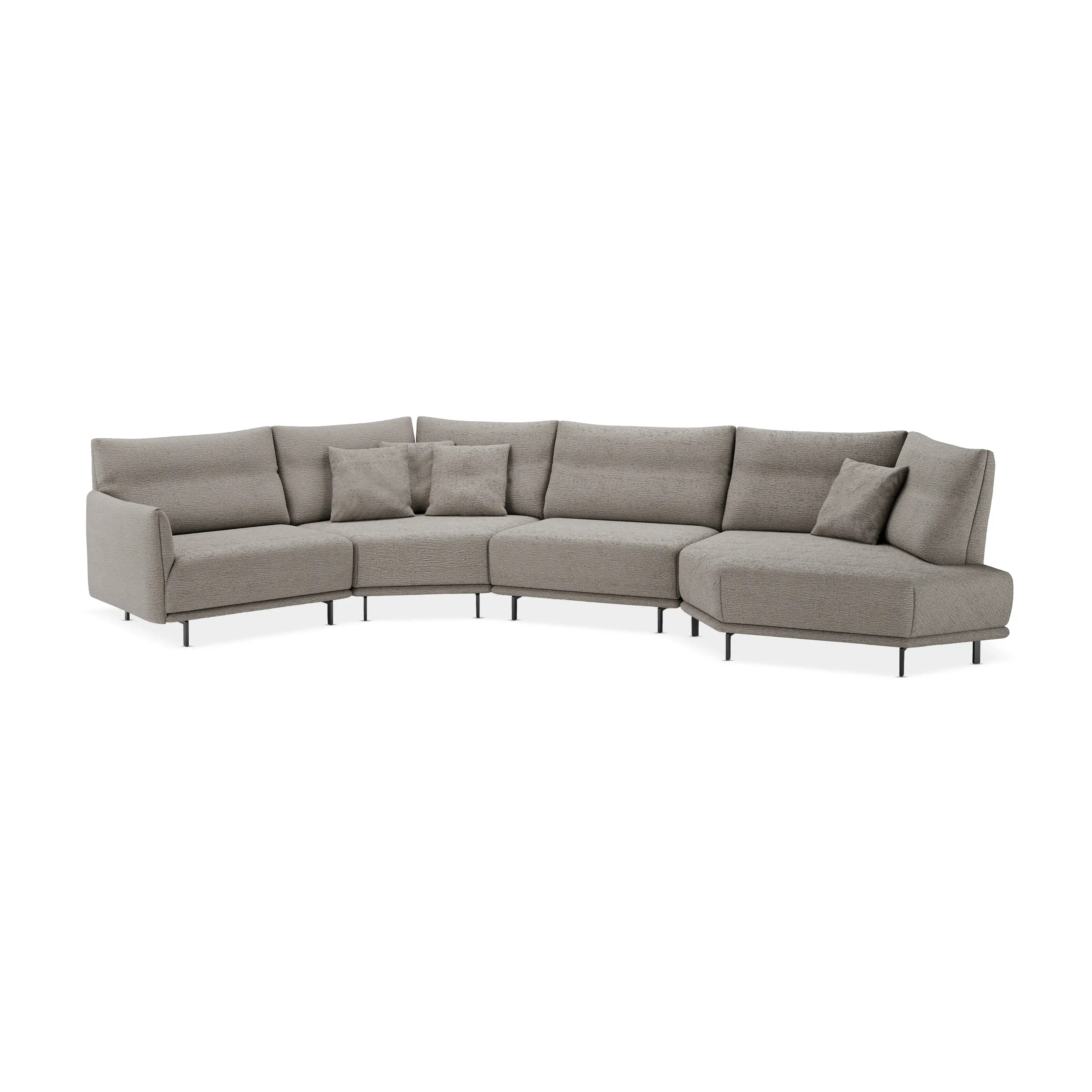 Anaga Corner Right Arm 5+ Seater Taupe