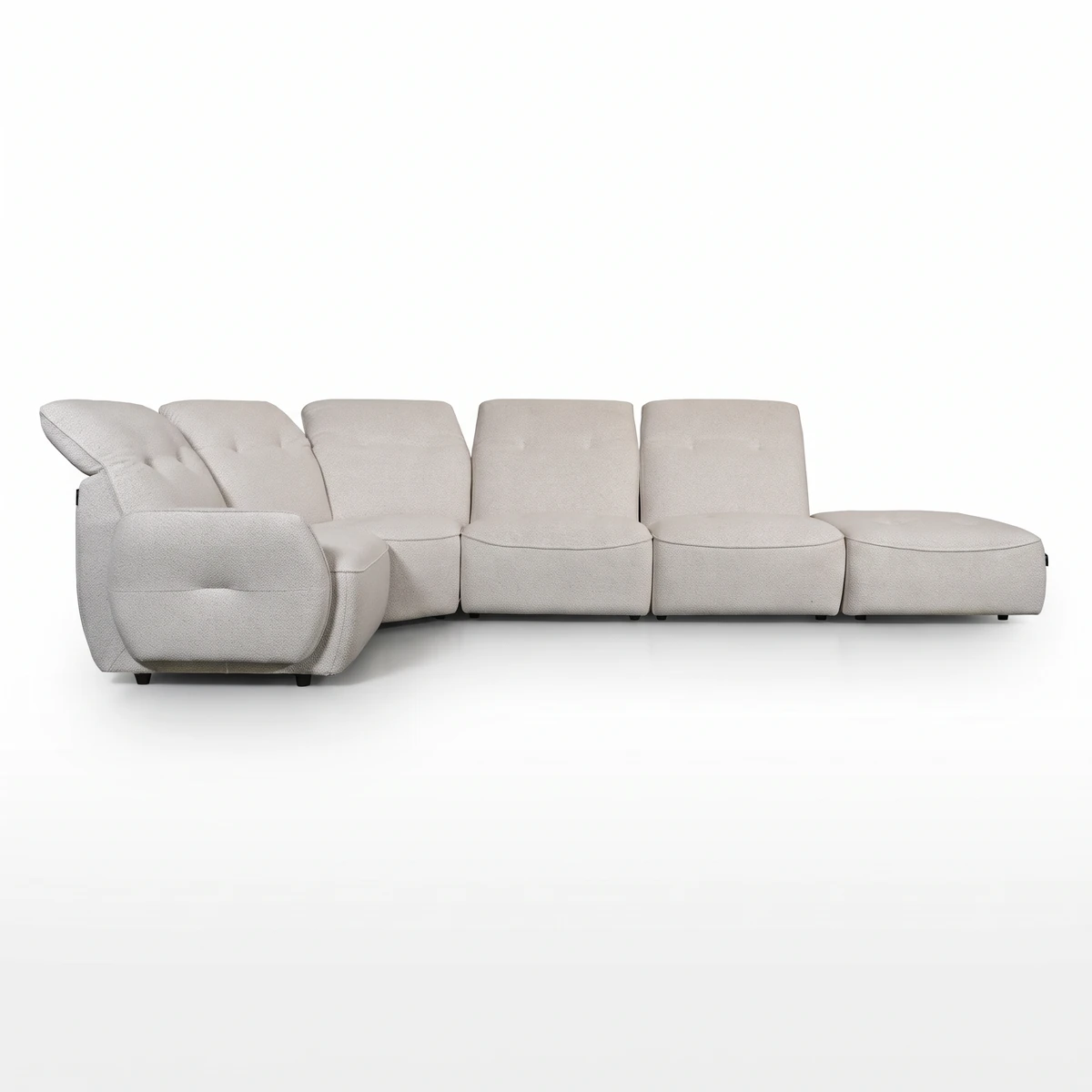 Martino Natural Fabric Corner Sofa