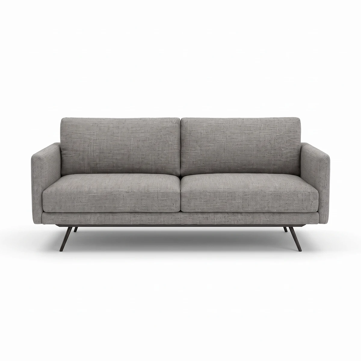 Diva Grey Polyester 3.5 Seater Sofa