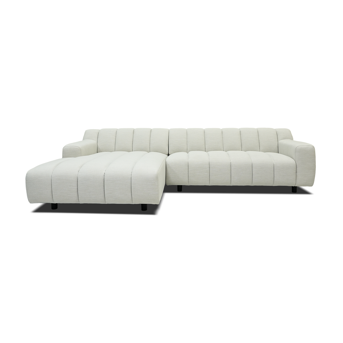Oakland 2.5 Seater Sofa with Left Chaise Longue - Beige