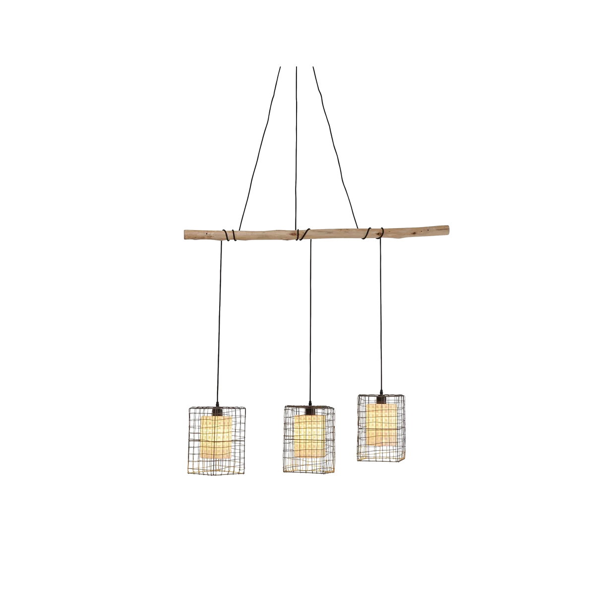 Three Grids Pendant Lamp, 120Cm