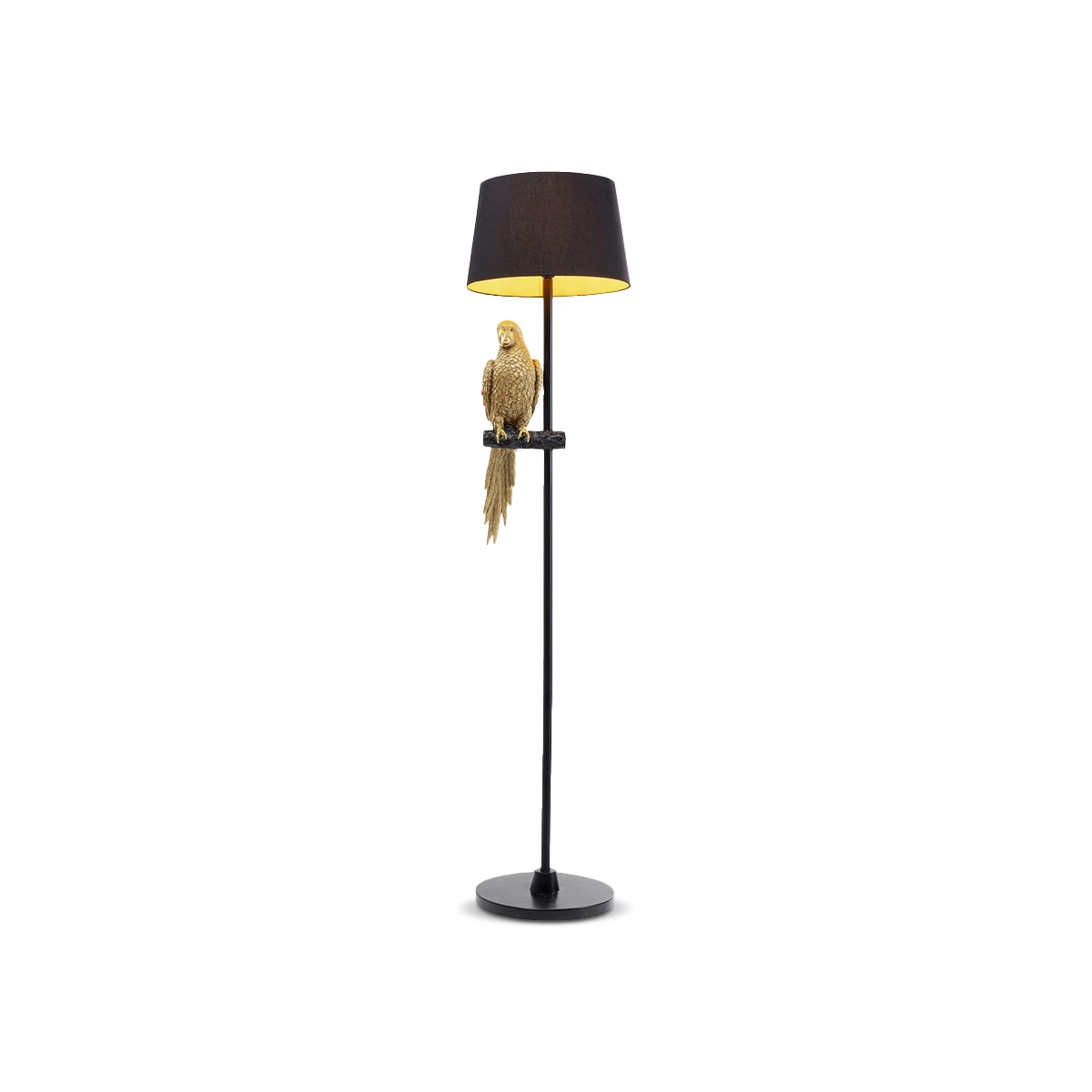 Animal Floor Lamp, Parrot Gold, 176Cm