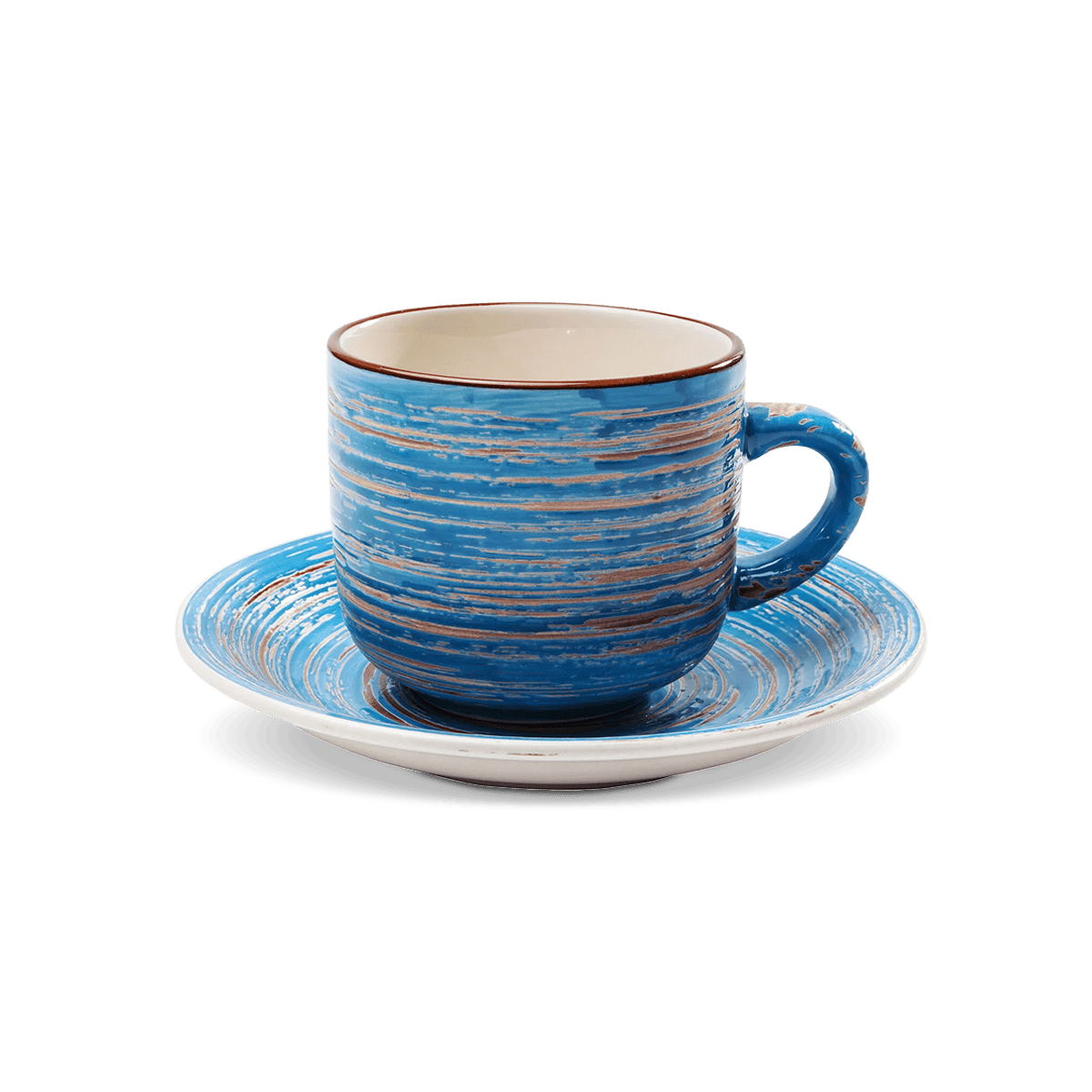Swirl Coffee Mug, (Set Of Two), Blue