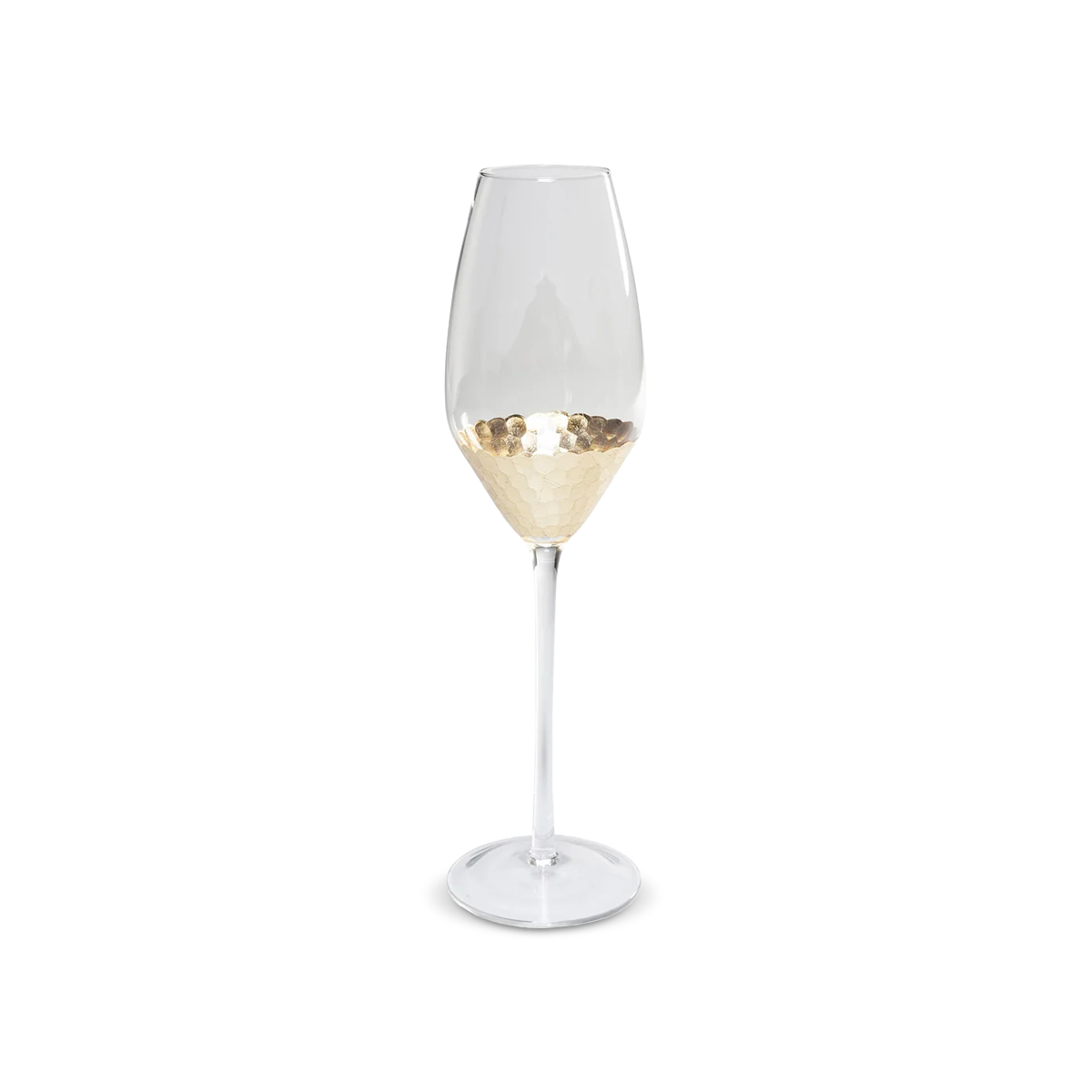Gobi Elegant Flute Glass, Golden
