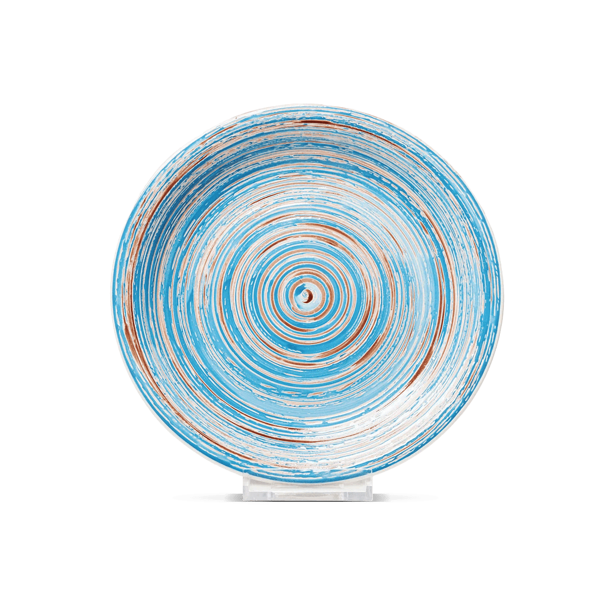 Swirl Plate, Dia27Cm, Blue