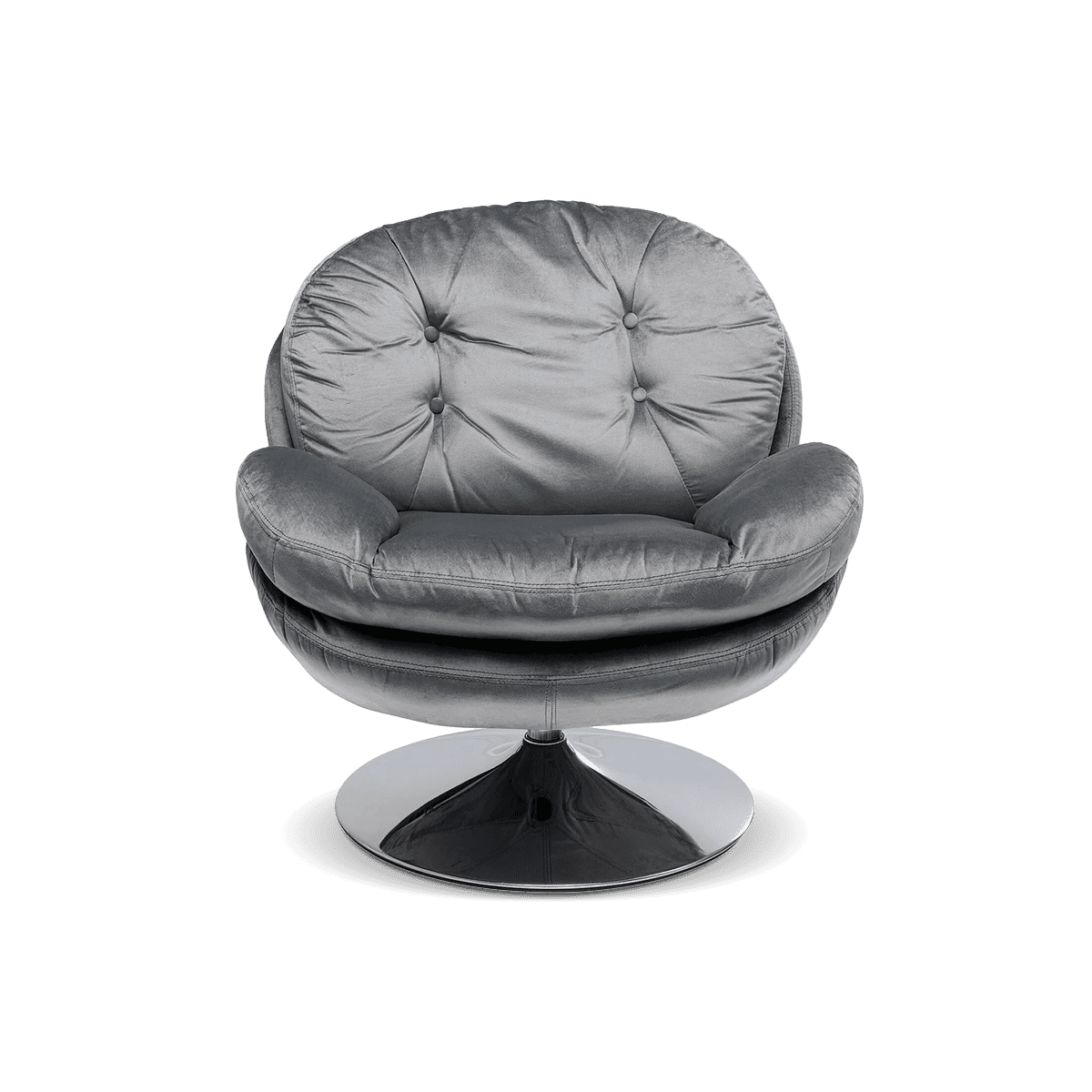 Cosy Swivel Armchair, Grey