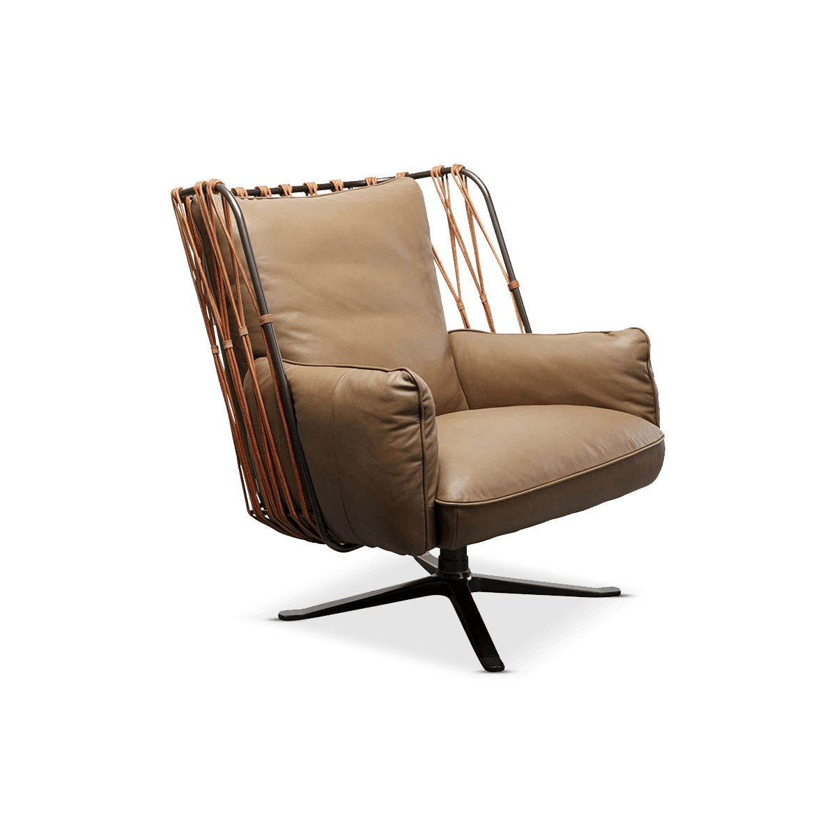 Swivel Armchair Paradiso Brown