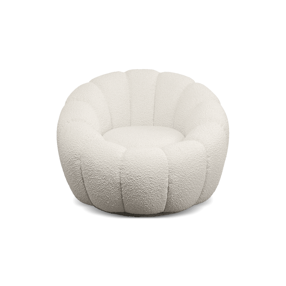 Swivel Armchair Peppo Bloom White