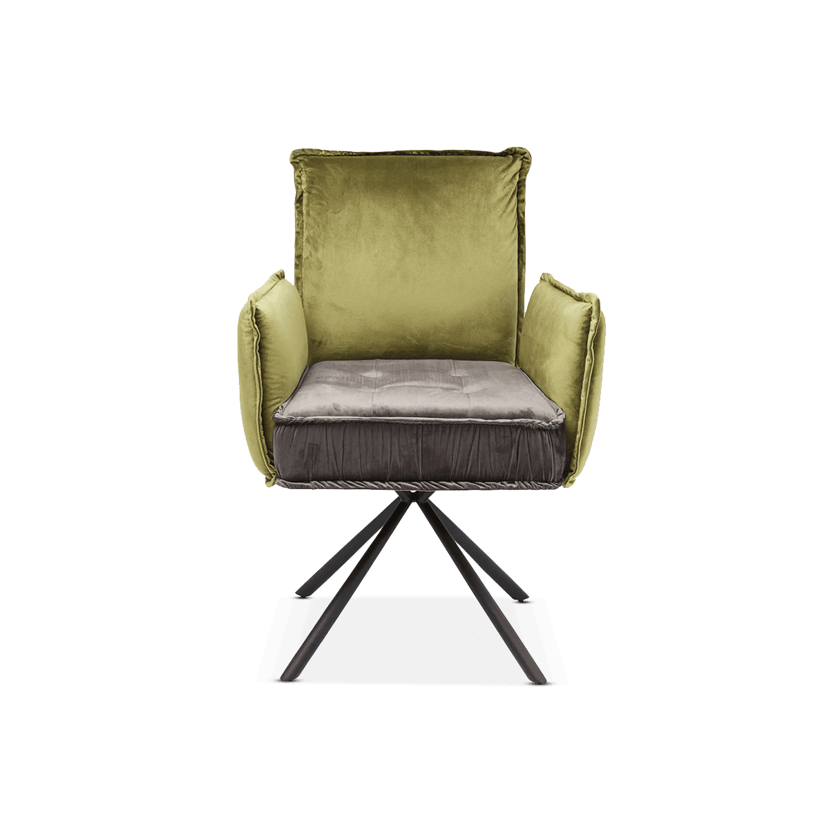 Chelsea Dining Chair With Armrest, Green