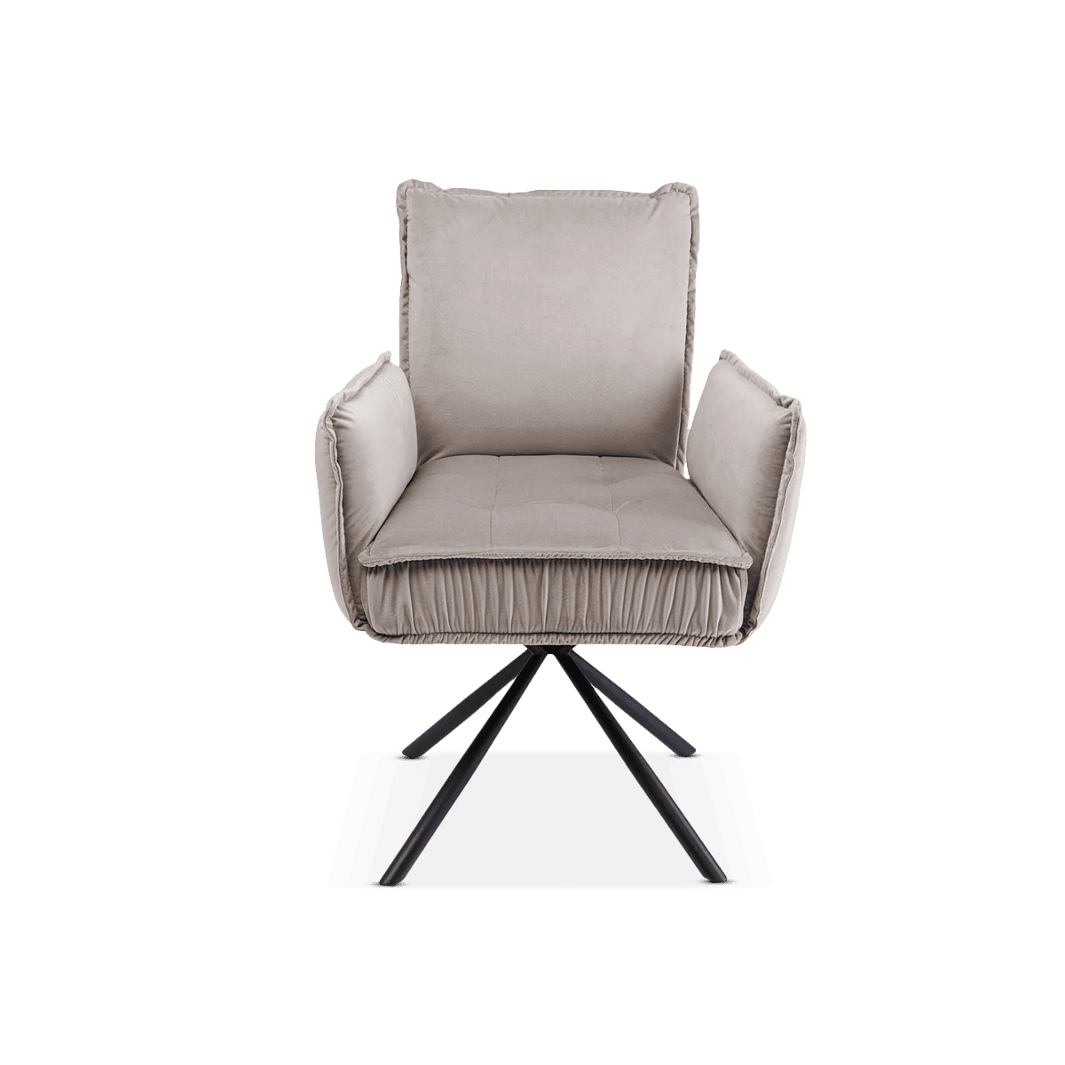 Chelsea Dining Chair, With Armrest, Grey