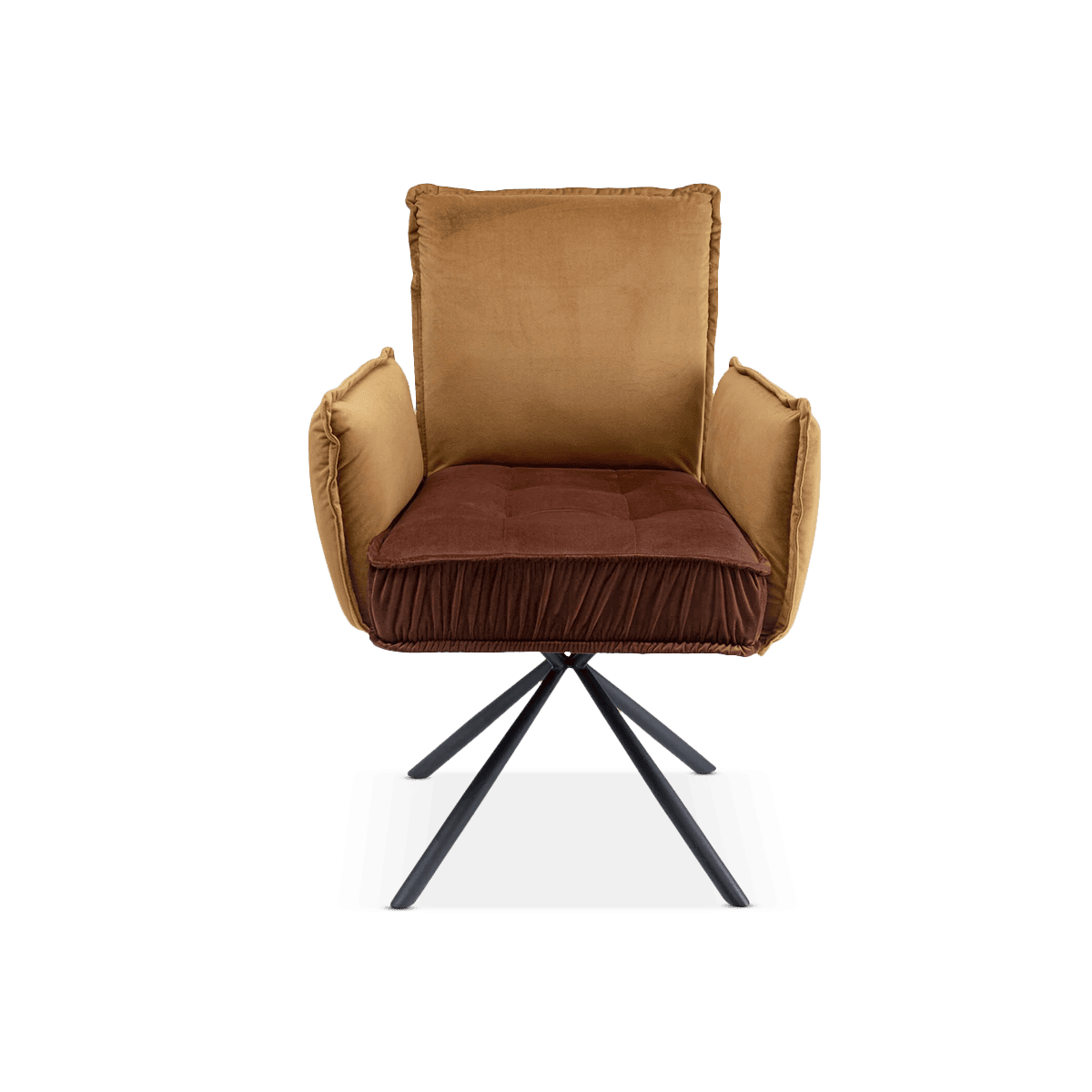 Chelsea Dining Chair, With Armrest, Brown