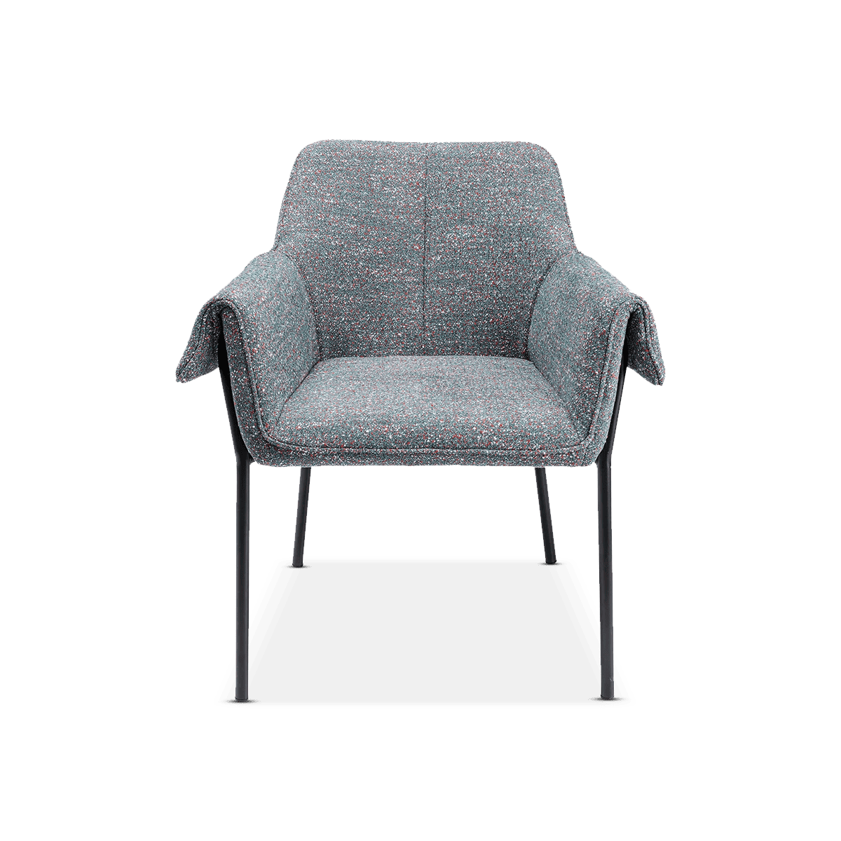 Bess Dining Chair, W/Armrest Grey Flitter