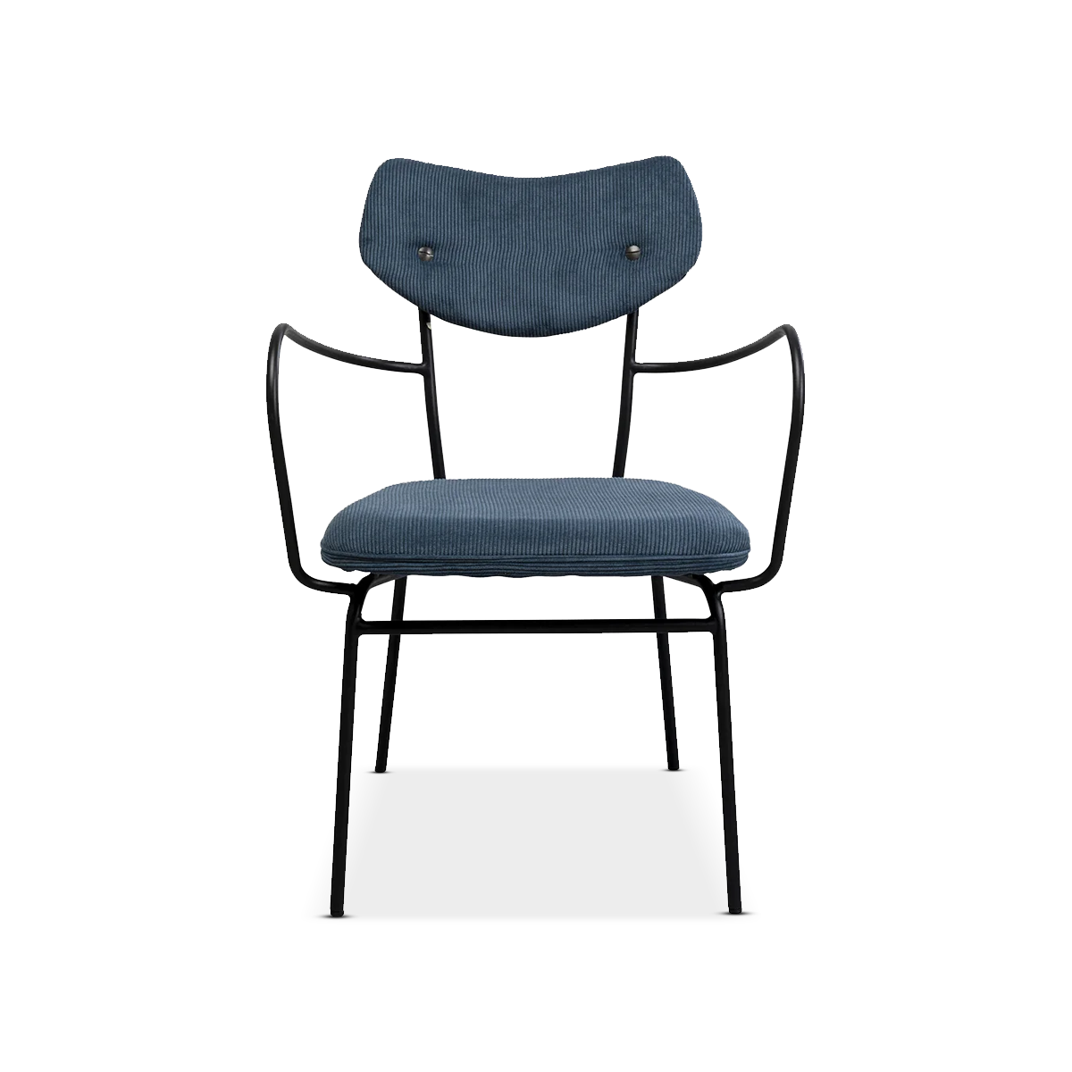 Viola Dining Chair, W/Armrest Blue