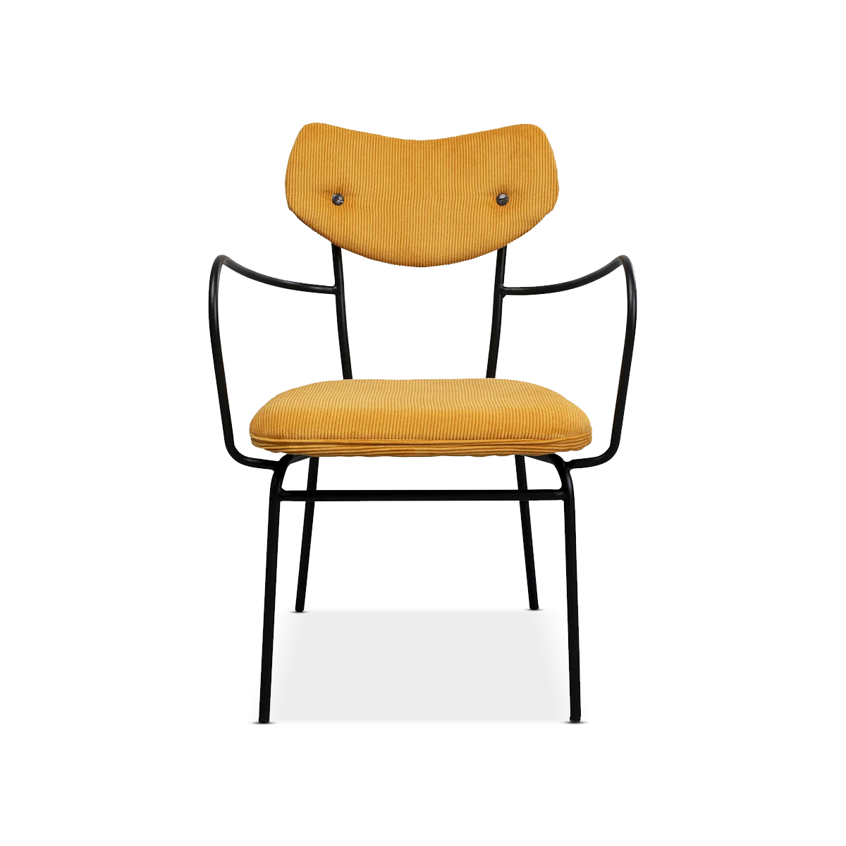 Viola Dining Chair, W/Armrest Yellow