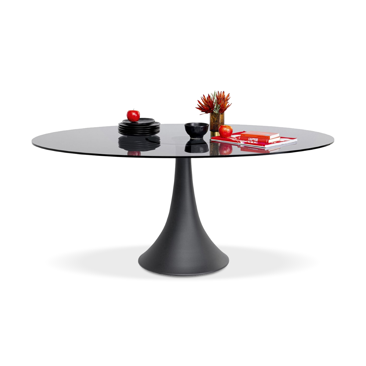 Grande Possibilita Dining Table, Smoke Glass, 180x120cm