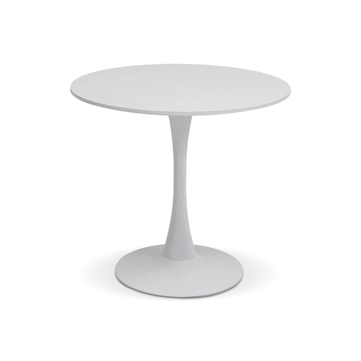Schickeria Dining Table, White, Ø80