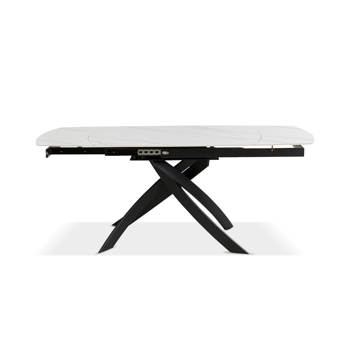 Ext Dining Table Twist Onyx120(30+30)X90