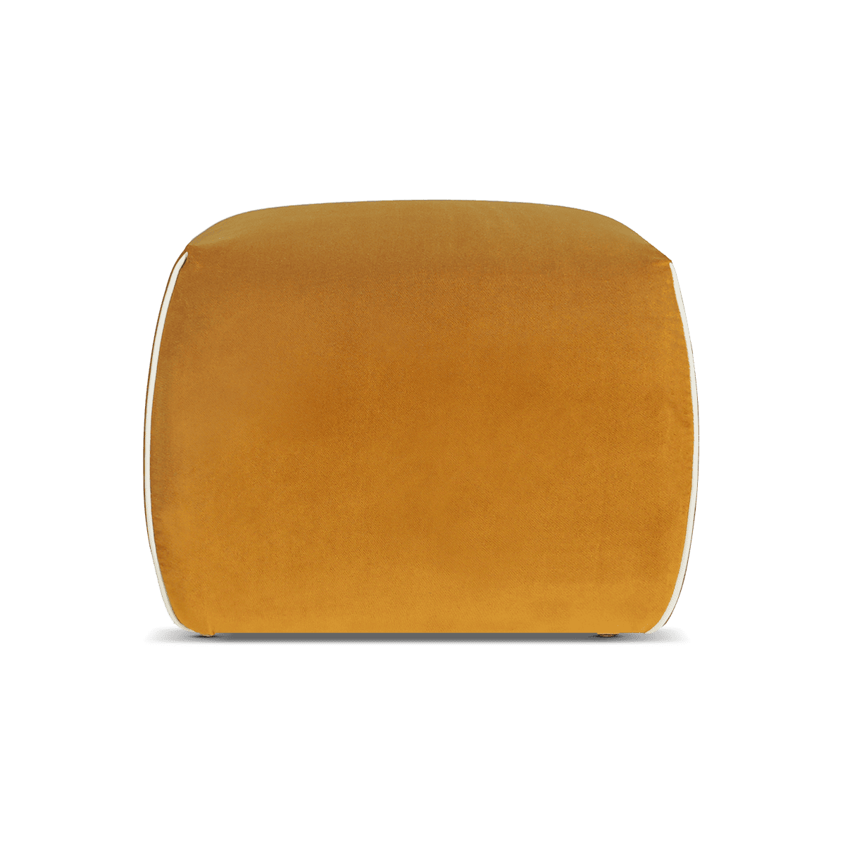 Gaia Fabric Ottoman with Section – Off-White