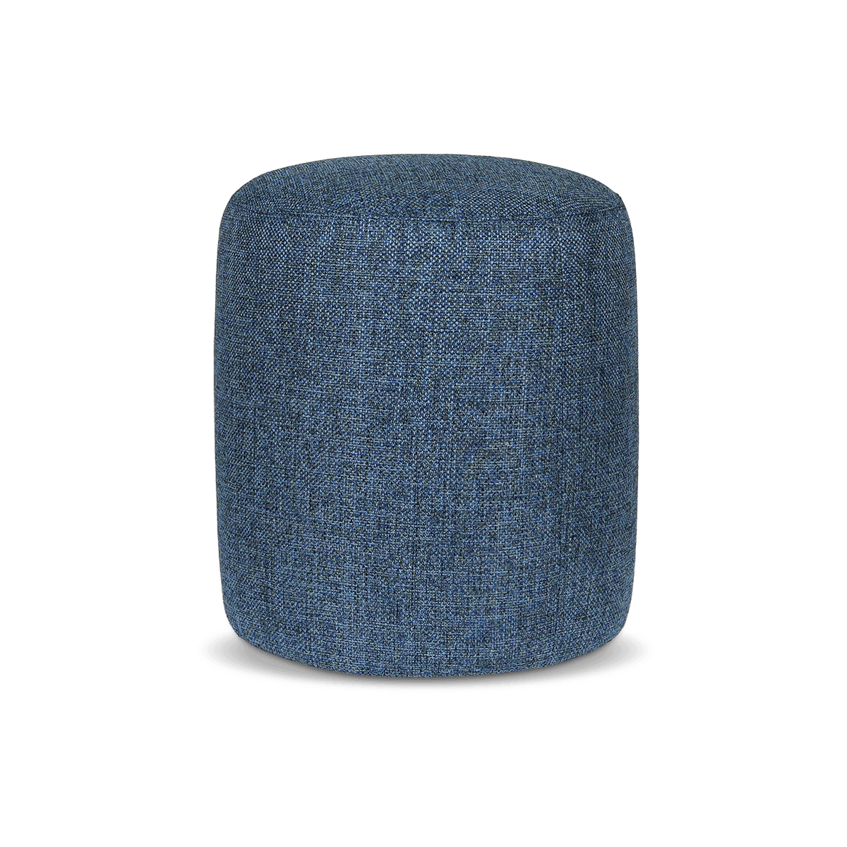 Gaia Fabric Round Ottoman (Small) – Brown
