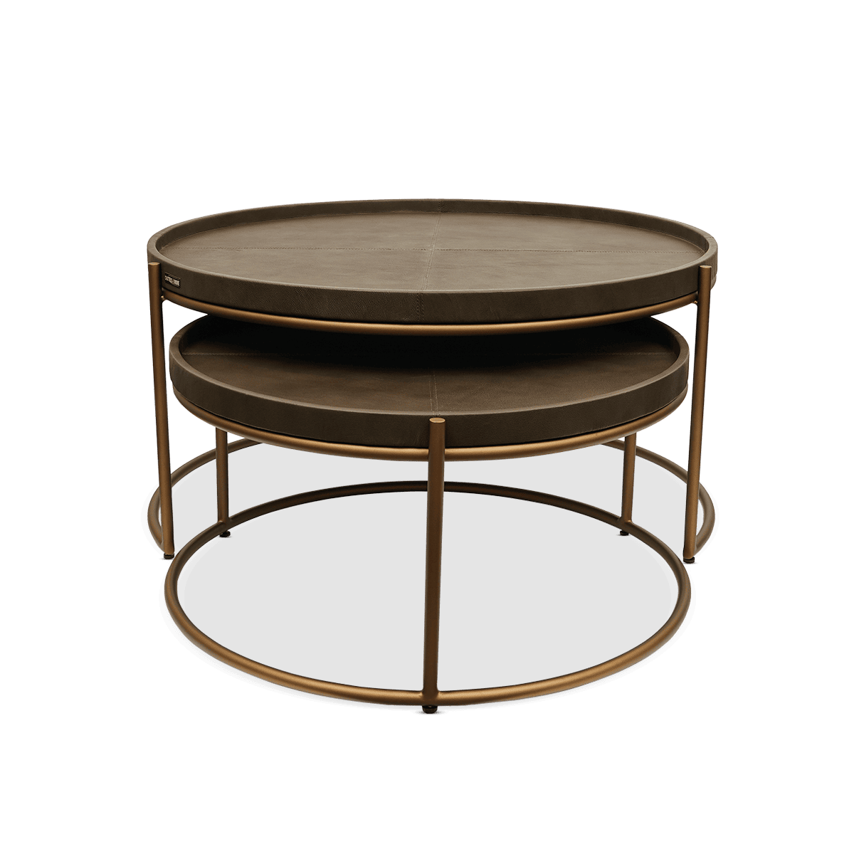 Round Nesting Tables (Set of Two) – Grey
