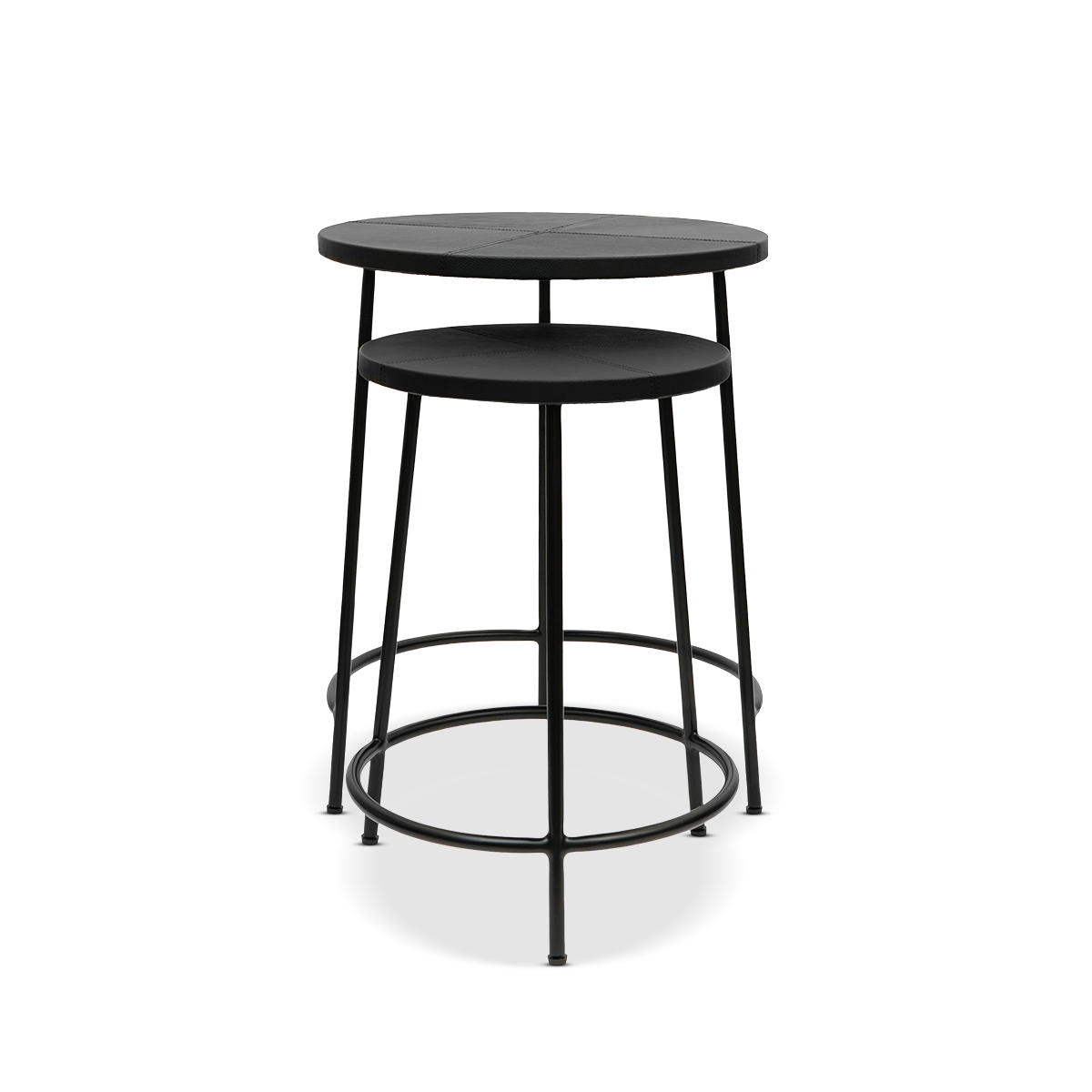 Round Nesting Tables (Set of Two) – Black