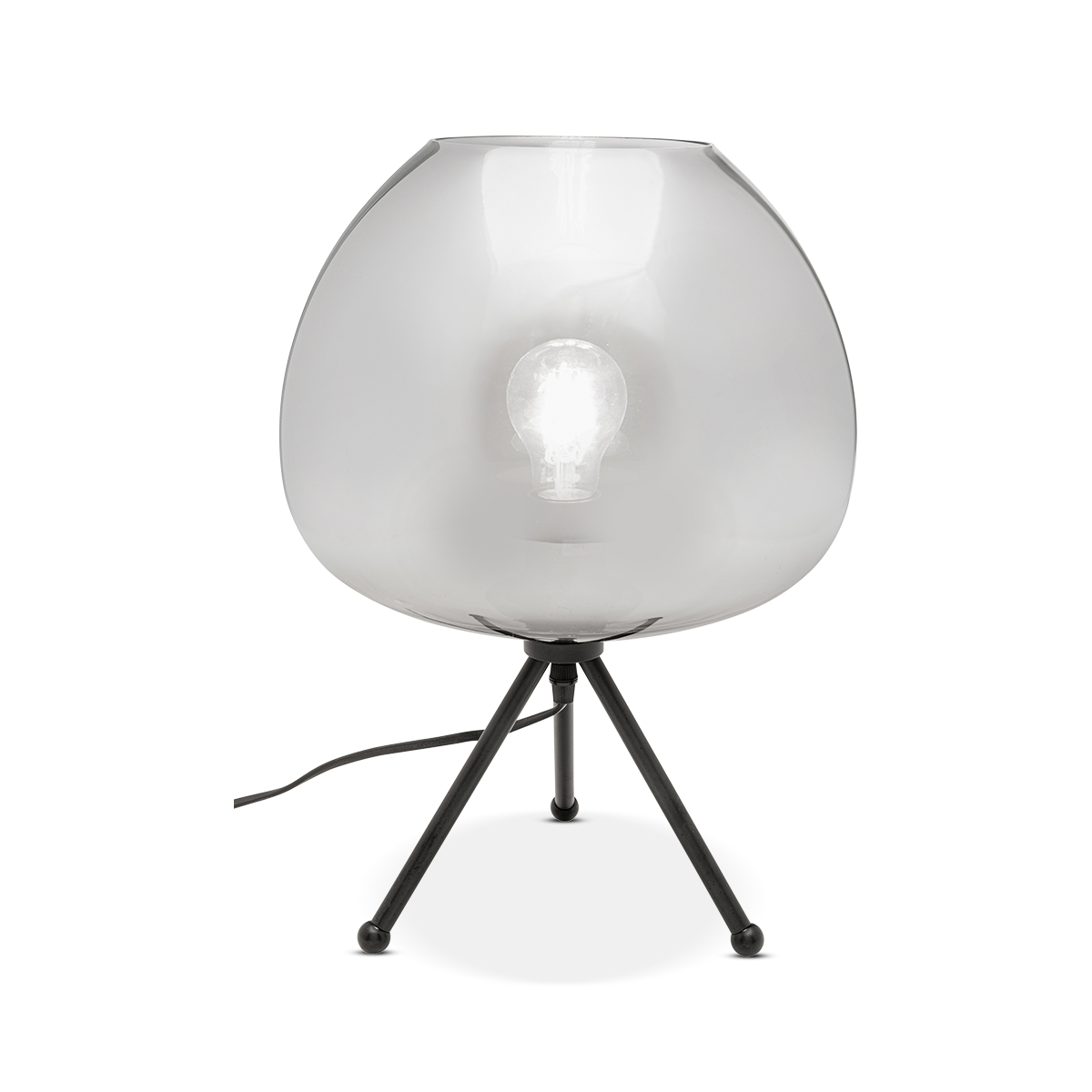 Sphere Smoke Table Lamp - Grey