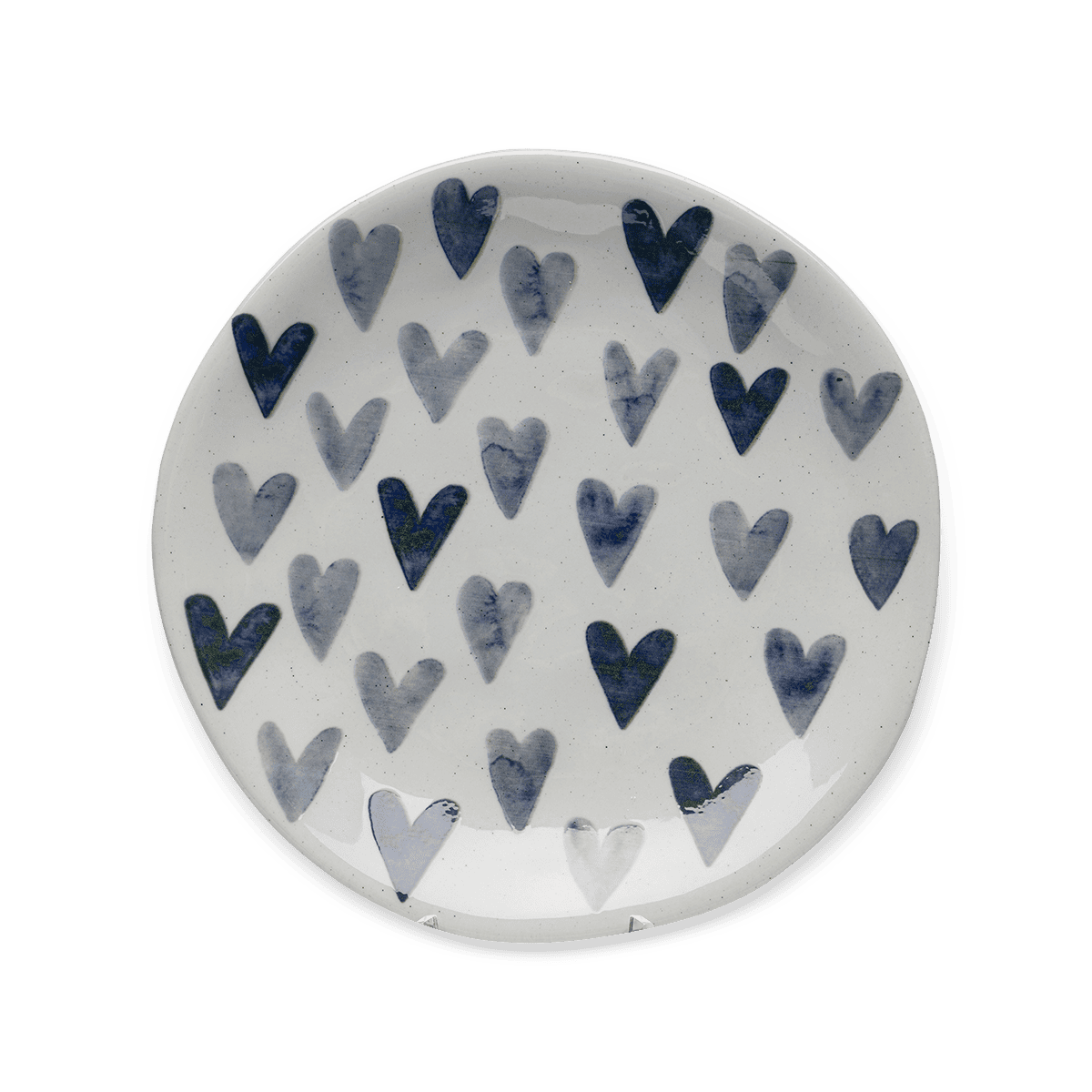 Cuori Plate Large - Blue