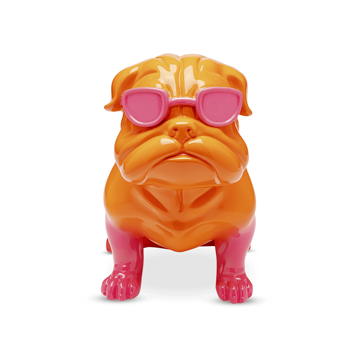 Fashion Dog Deco Figurine - Pink
