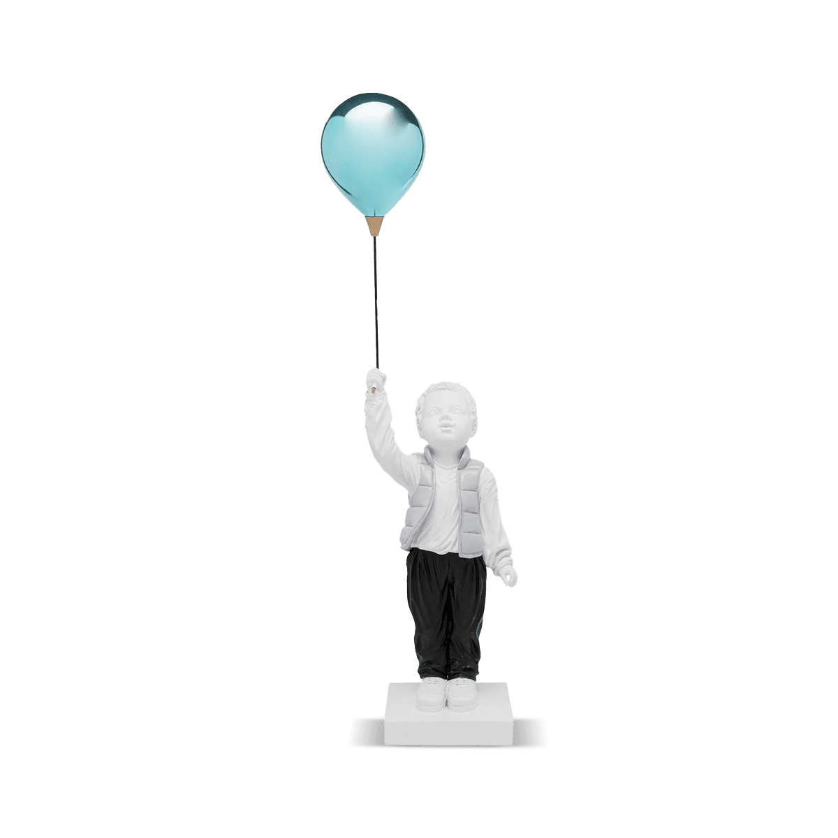 Balloon Boy Deco Figurine - Blue