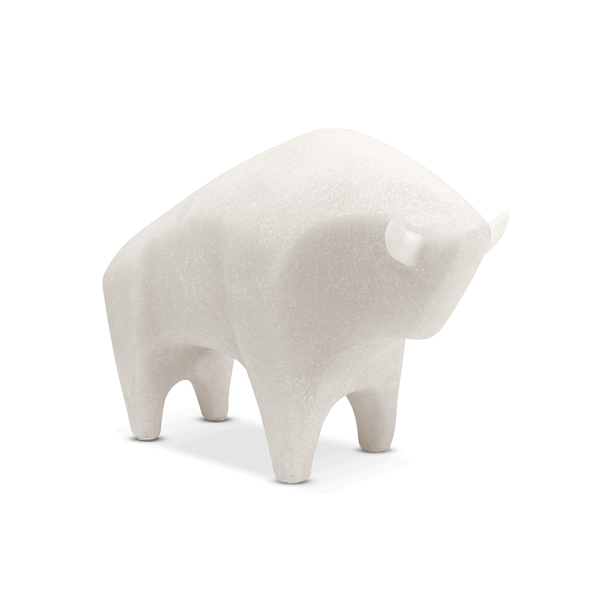 Soft Bull Deco Figurine - White