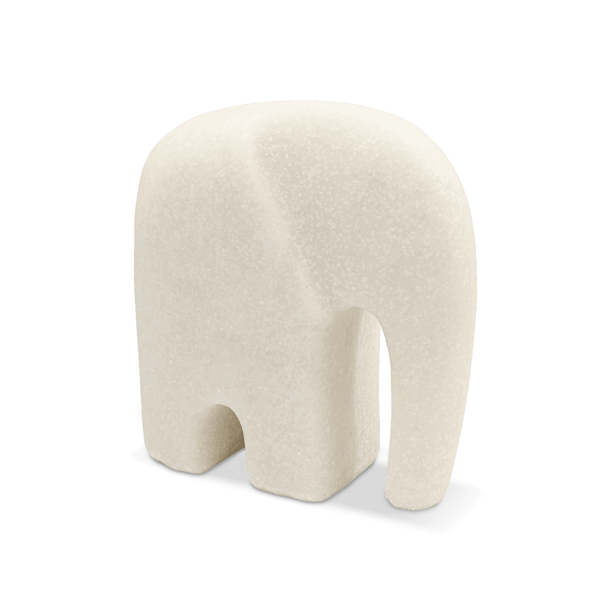 Soft Elephant Deco Figurine - White
