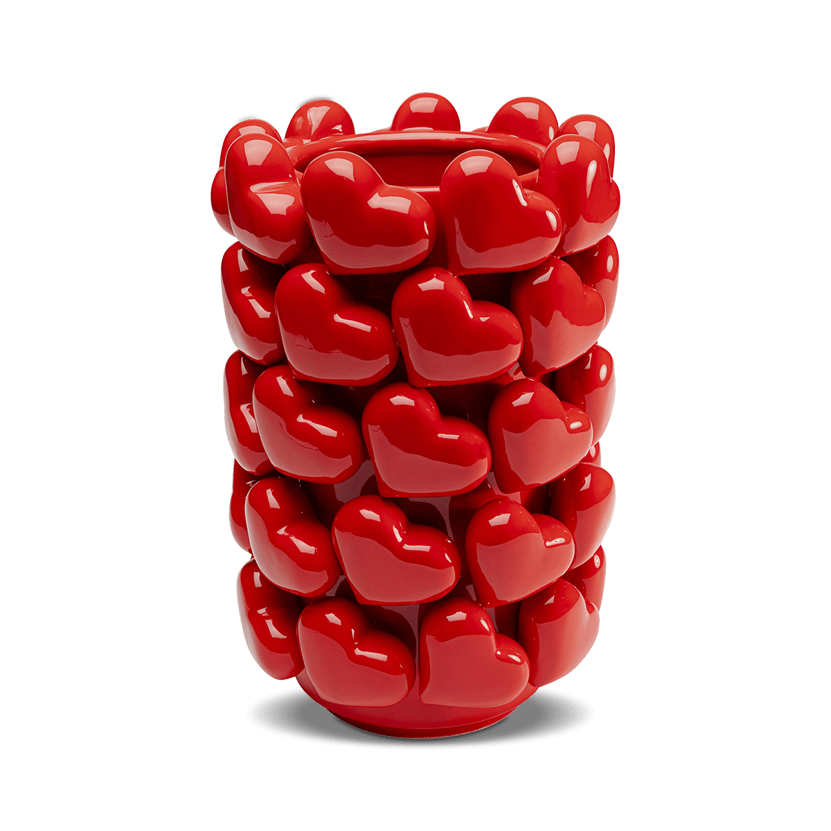 Hearts Vase - White