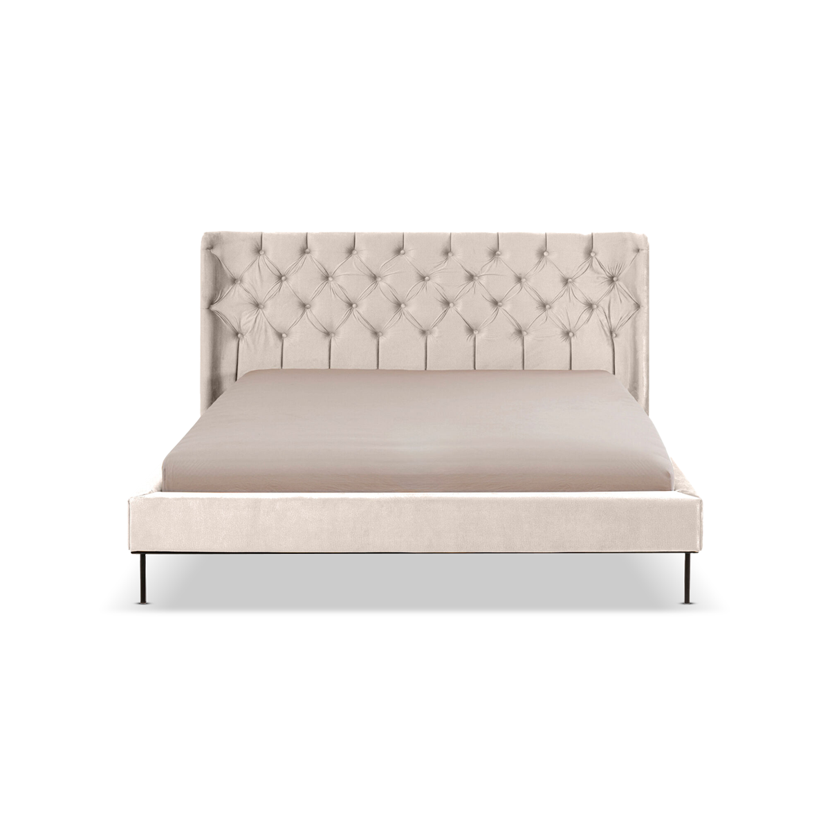 Audrey King Bed - Off-White