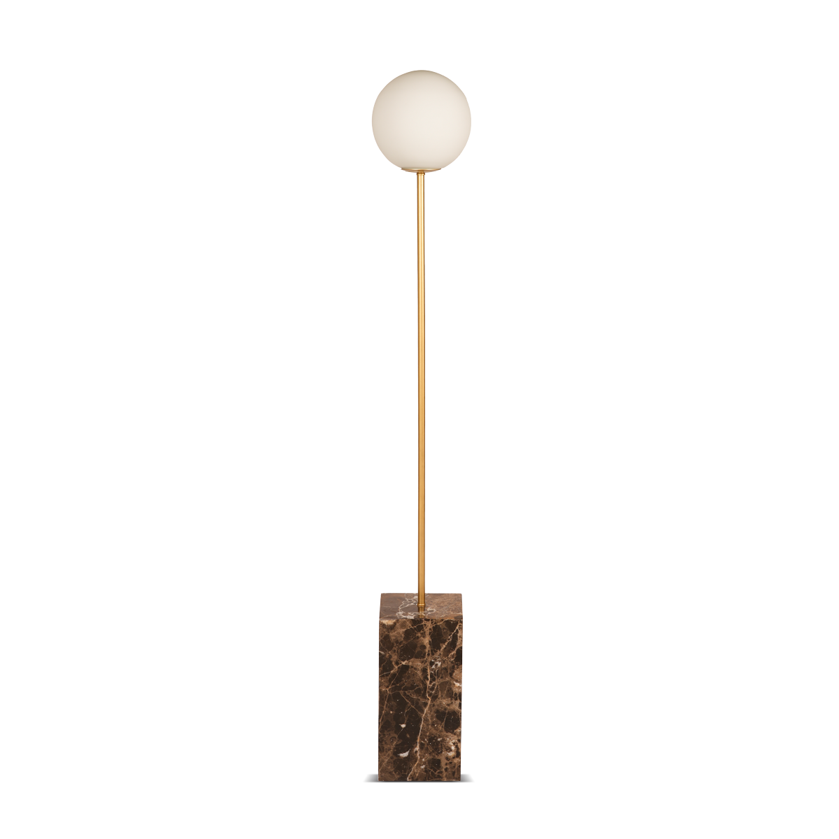 Cam Floor Lamp with Glass - Gold