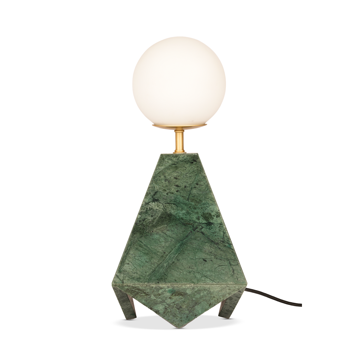 Alcove Table Lamp with Glass - Green