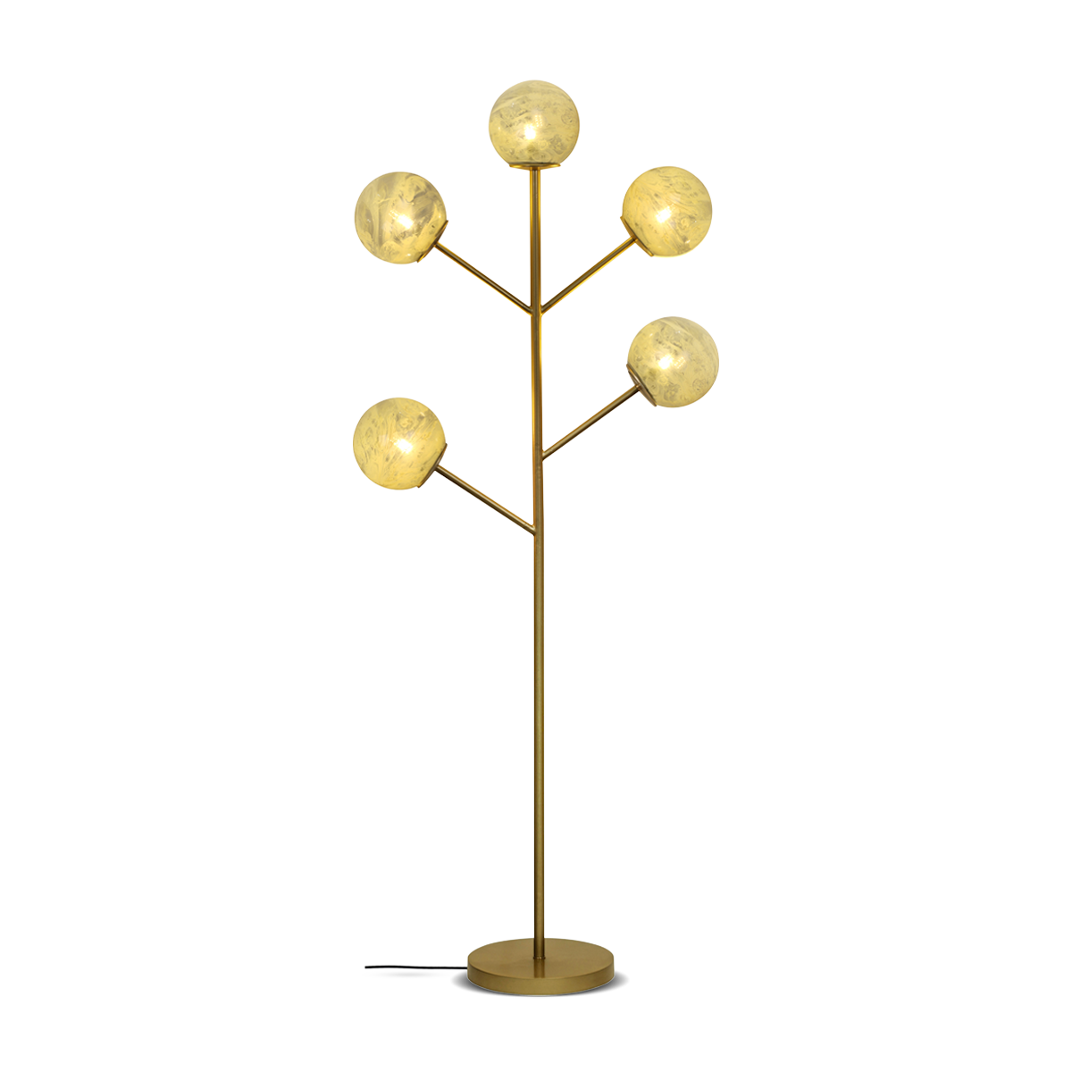 Hestia Floor Lamp (5 Branch) - Gold