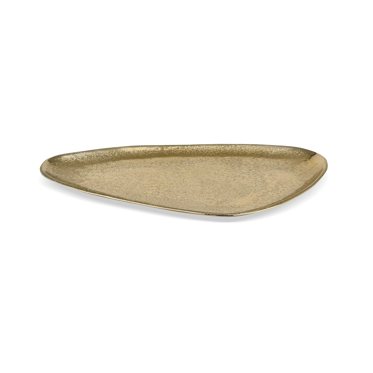 Organic Pebble Plate (Medium) - Raw Pewter