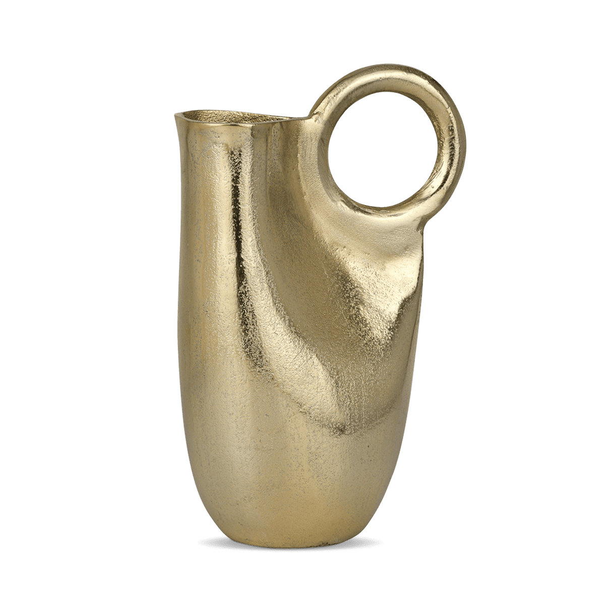 Ring Jug Vase (Large) - Antique Bright Gold